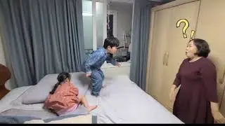 [서서남매 tv]할머니, 서랑이와 대장서준과 씨름