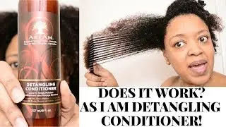 RAW FIRST IMPRESSIONS! DOES IT WORK? AS I AM DETANGLING CONDITIONER REVIEW | THE CURLY CLOSET