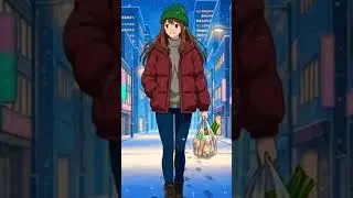 Ghibli winter life feels like this #asmr #shorts #ai #asmrsounds