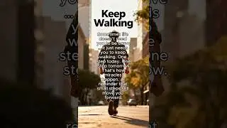 Keep Walking #SmallSteps #Motivation #Hope #Inspiration