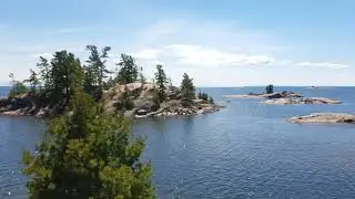 Georgian Bay From The Sentier Chikanishing Hiking Trail In Killarney