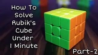 2-Look OLL | How To Solve Rubik's Cube Under 1 Minute (Part-2) | Beginner CFOP Method Tutorial 