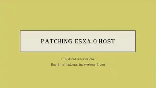 Patching VMware ESXi4 0 Host Using Host Update Utility tool