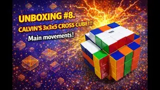 UNBOXING #8. CALVIN'S 3x3x5 CROSS CUBE!!! Main movements! #crazypuzzle #unboxing #puzzle2025 #1step