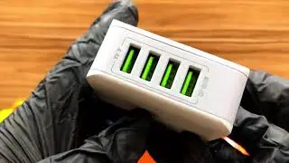 ЗАРЯДНОЕ С РАЗНЫМИ ВИЛКАМИ  на 4 USB-порта LDNIO A4403 | Распаковка