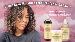 Trying Shea Moisture products 🫣 Watch before you buy ! جربت منتوجات شيا مويستر: النتيجة
