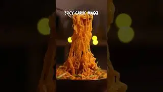 Maggi with Spicy Garlic, looks like a match made in heaven 🤤 #viral #recipe #food #shortvideo #shots