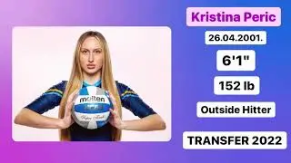 Volleyball player, Kristina Peric 10 TRANSFER 2022. - Outside Hitter.