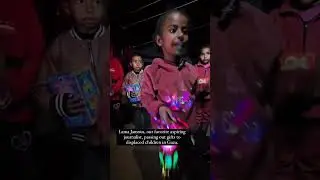 Lama Jamous passes out gifts to children in Gaza. #gaza #palestine #freepalestine #shorts