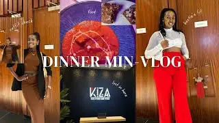 Min-Vlog| Dinner With Bestie| Casual Dinner| Girl's Date| KIZA Pan African Cuisine in Dubai|