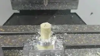 Engineering Plastic Bearing Wear-Resistant Material Processing #cnc #processing #fyp #nut