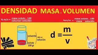 Cómo resolver PROBLEMAS de DENSIDAD MASA y VOLUMEN QUÍMICA (paso a paso)