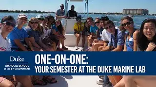One on One: Your Semester at the Duke Marine Lab
