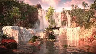 Horizon Forbidden West Ambience | 4K HDR PS5 | 1 hour | No music ASMR / Sleep aid | Waterfall