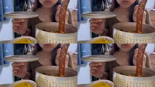 왕소시지 쩐다맨~~ #라면먹방 #먹방브이로그 #시리얼 #녹차타르트#푸파