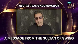 Wasim Akram welcomes you to a #NewEra of #HBLPSL ahead of the HBL PSL Teams Auction 2026.