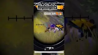 Quick #1vs4clutch #bgmihighlights #levigaming #m416clutch