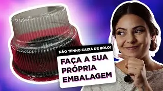 EMBALAGEM PARA BOLO DE DOIS ANDARES PARA VOCÊ FAZER NA SUA CASA
