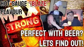 Stew's struggling! Shall we call 101? 🤣 MAX STRONG Blaze Hot Sauce (Extra Hot Crisps) Snack Review