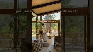 summers in a 1958 house with no AC #airconditioner #midcenturyhome