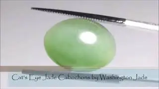 Cat's Eye Jade Cabochon Auction Page Announcement