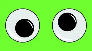 Animated ROLLING EYES  Green Screen Effect | Free to use