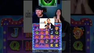 Girlfriend gets mad watching this big win on mystery circus #casino #slots #bigwin #serguy55