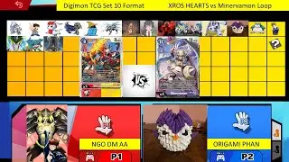 Digimon TCG | RETIRED NGO DM AA vs Origami Phan - Round 4 BT10 | Xros Hearts vs Minervamon Loop