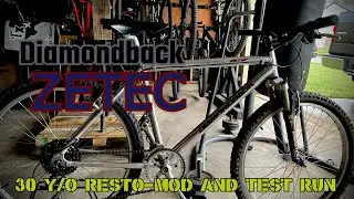 90's Mountain Bike Gets Transformed and Tested - ZETEC #vintagemtb  #restoration #diy #bike #bicycle