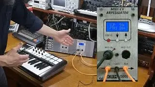 [KRM-100] MIDI-CV-Arpeggiator Module - Demo