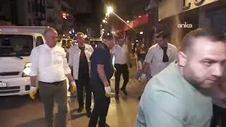 Cemil Tugay, Kıbrıs Şehitleri Caddesi’nde grev nedeniyle toplanmayan çöpleri topladı | İzmir