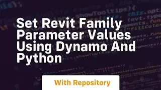set revit family parameter values using dynamo and python