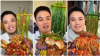 Yummy #207  Eat Meat 😋🔥, chicken 🍗 🍗, Shrimp 🦐🦐.. #mukbang  #eatingshow #yummyfood 