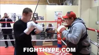 CANELO ALVAREZ WORKS ON DEVASTATING COMBINATIONS FOR MIGUEL COTTO CLASH