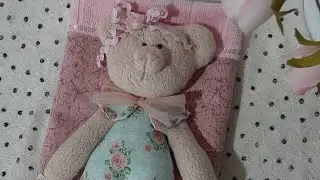 Toalha de boca para bebê, toalhinha de boca com ursinho, paninho de boca com ursinho.