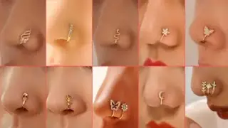 Gold Nose ring design | Gold Nose pin Designs | Gold Nose Stud collection for girls 2025