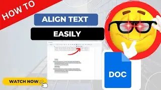 How to Align text easily in Google Docs!