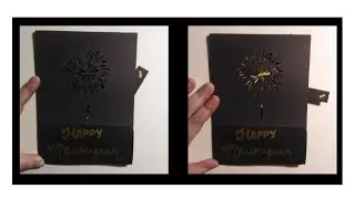 Diy New Year Firework 🎆🎇 / Pull Down Tab Surprise Card Idea 