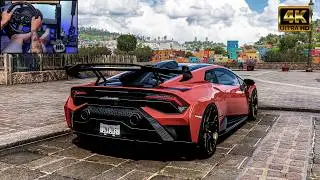 Lamborghini Huracan STO - Forza Horizon 5 | Thrustmaster T300 RS GT Gameplay @Inv3rs_