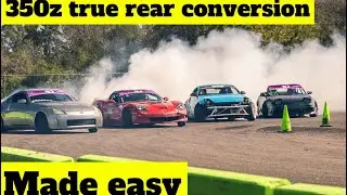 True coil over conversion with Bc Racing coil overs on 350z/G35 detailed instructions