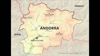 Andorra Flag Map SpeedArt