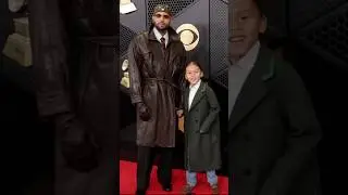 Крис Браун посетил церемонию вручения премии &laquo;Грэмми&raquo; со своим сыном Аэко. #в тренде #вирусное #р...
