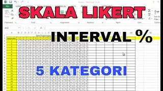 MENGHITUNG INTERVAL % - SKALA LIKERT