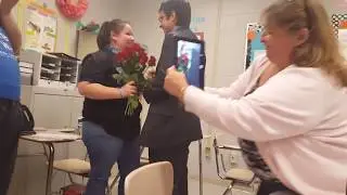 Chris proposing to Ms Perez - Cigarroa 2016