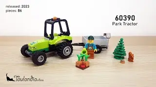 LEGO City 60390: Park Tractor (2023) - unboxing and speed building