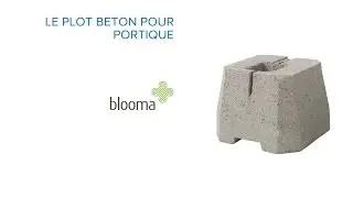 Plot b&eacute;ton pour portique BLOOMA (676172) Castorama