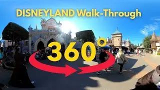 Disneyland 360&deg; VR Walkthrough | Castle to Main street Tour (Full Immersive Experience)