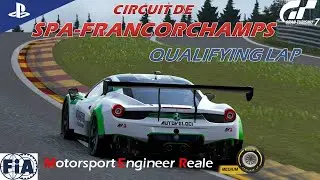 Gran Turismo 7 | Spa-Francorchamps Track Guide (engine sound MAY '23) | Ferrari 458 Italia Gr.3