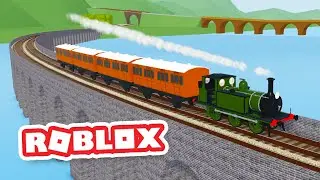 Driving a STEAM POWERED TRAIN in ROBLOX STEAM AGE
