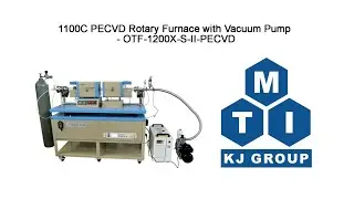 1100C PECVD Rotary Furnace with Vacuum Pump - OTF-1200X-S-II-PECVD